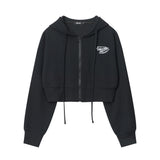 Women Hoodie Waffle Cardigan Sweater Casual Girl Autumn Coat