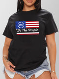 Women Independence Day T Shirt Summer Letter Print Casual Short Sleeve