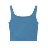 Women T-shirt Printed Vest Summer Slim Fit Camisole Short Sleeve