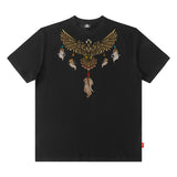 Men's T Shirt Printed Short-Sleeved T-shirt Men's and Women's Hip Hop Loose Top