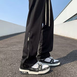 Men Sweatpants Casual Pants Men's Summer High Street Loose Straight Pants