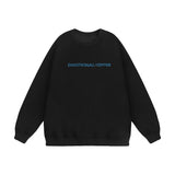 Men Hoodie round Neck Sweater Autumn Loose Casual Long Sleeves Pullover Sweater Sweater