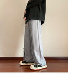 Men Sweatpants Overalls Men's Spring and Autumn Loose Wide Leg Draped Pants