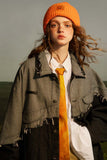 Unisex Jacket Autumn Stitching Split Jacket