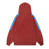Men Hoodie Embroidered Letters Patchwork Hoodie
