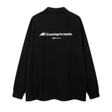 Unisex Vintage Hoodie Long Sleeve T-Shirt Men's and Women's Top