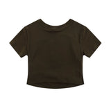 Women T-shirt Printed Short T-shirt Crew Neck Short Sleeve T-shirt Casual