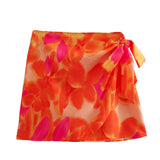 Women Skirt Summer Print Skirt Suit