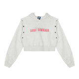 Women Hoodie Cropped Hoodie Girls Spring and Autumn Print Leisure