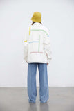 Unisex Jacket Autumn Ribbon Stitching Jacket Women's Clothing