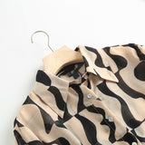 Women T-Shirt Spring/Summer Contrast Color Silk-like Long-Sleeved Shirt