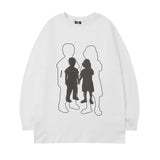 Men Long Sleeve Shirt Hip Hop Long Sleeve T-shirt Men and Women Autumn Loose Ins