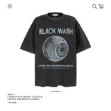 American vintage street T-shirt pure cotton retro men's and women's summer loose