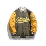 Varsity Jacket Vintage Winter Baseball Jacket Men