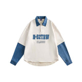 Unisex Jacket Fall Filler False Two-Piece Sweaters Women's Clothing