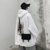Men Hoodie Harajuku Style Sweatshirt Men's Loose Hooded Spring and Autumn All-Match Hong Kong Style