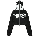 Women Hoodie Cropped Hoodie Women's Casual Jacket