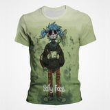 Sally Face T Shirts Sally Fisher 3D Digital Printed round Neck Men's and Women's T-shirt