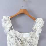Women T-Shirt Summer Temperament Printed Blouse