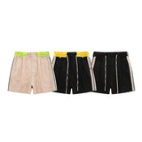 Palm Angle Shorts Palm Angels Striped Color Matching Casual Beach Shorts Men