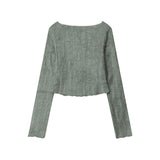 Women Long Sleeve T-Shirt Long Sleeve T-shirt Women's Design Sense Niche V-neck