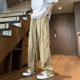 Men Sweatpants Men's Summer Retro Design Loose Straight