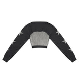 Women Sweater Short Knitwear for Girls Autumn XINGX Top