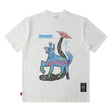 Men T Shirt T-shirt Men's and Women's National Fashion Brand Loose Short Sleeve Couple