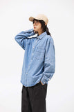 Unisex Jacket Autumn Embroidery Decorative Denim Shirt Women's Clothing