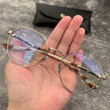 CHH Chrome Hearts Glasses Pure Titanium Ultra Light Polygon Vintage Rough Edge Glasses Frames