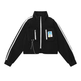 Women Hoodie Short Sweater for Women Loose Sports Jacket