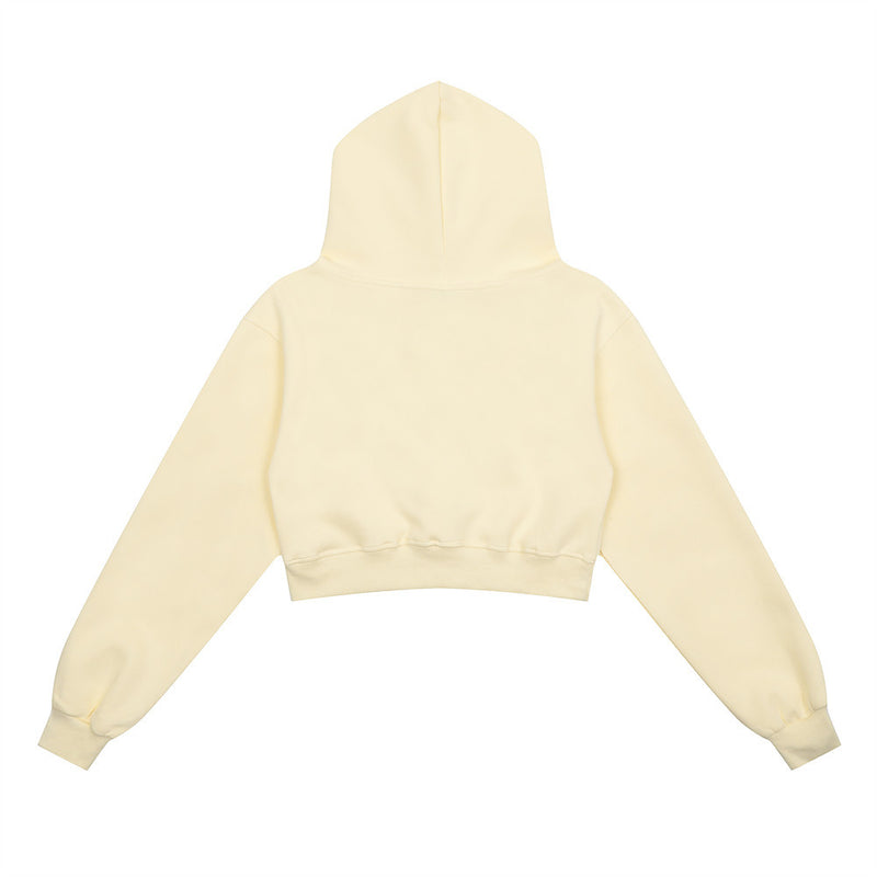 Women Hoodie Printed Cropped Hoodie Spring and Autumn Clothes for Women
