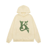 Men Hoodie Embroidered Hoodie Men's Spring and Autumn Loose Pullover Top