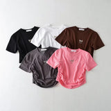 Women T-Shirt Summer Casual T-shirt Fashion Tops round Neck