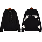 Palm Angle Hoodie Palm Angels Five-Pointed Star Patch Hooded Sweater Men's and Women's Hoodies Coat