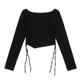 Women Long Sleeve T-shirt Short-Sleeved T-shirt Butterfly Print Girls Spring and Autumn