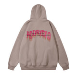 Men Hoodie Flame Printed Hoodie Casual Loose Pullover Top