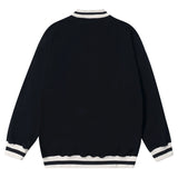 Men Hoodie V-neck Sweatshirt Men's Ins Loose Casual Contrast Color Top
