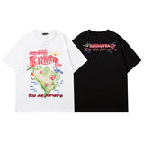 Men T Shirt Fashion Brand Printing Short-Sleeved T-shirt Men and Women Casual Couple