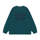 Men Long Sleeve Shirt out Door Mechanical Style Long Sleeve T-shirt Men's and Women's Retro Easy Matching Top Autumn