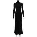 Women's Autumn Winter Sexy Long Sleeve Dress Maxi Dress