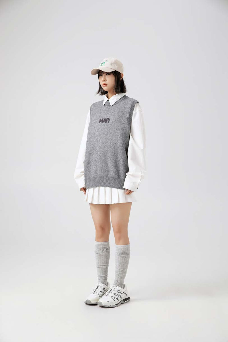 Unisex Sweater Autumn Small Letter Vest Sweater