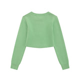 Women Sweater Girls' Autumn Casual round Neck Knitted