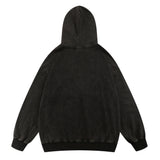 Men Hoodie Printed Washed Distressed Hooded Sweater Men's Long Sleeve Autumn and Winter
