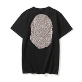 Bathing Ape T Shirt Summer Camouflage Leopard Print Casual Plus Size Short Sleeve T-shirt