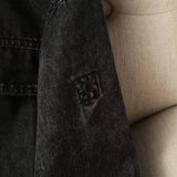 Women T-Shirt Loose Mid-Length Boyfriend Style Denim Shirt for Women