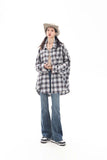 Unisex Jacket Autumn Plaid Loose Shirt