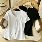 Women T-Shirt T-shirt Women's Tops Sense of Design Shirt Short Sleeve Summer
