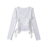 Women T-Shirt Bottoming Shirt Women's Stretch T-shirt Top