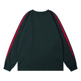 Men Long Sleeve Shirt Retro College Style Idle Style Sports Long Sleeve Casual Sweatshirt Men and Women